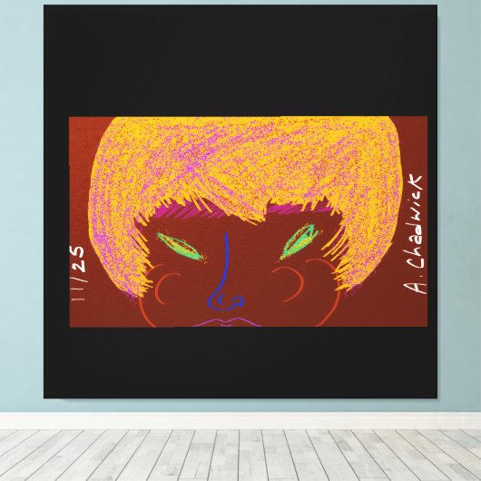 Sparkling Beauty Queen キャンバスプリント (インサイチュ (ウッドフロア))