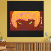 Sparkling Beauty Queen キャンバスプリント (インサイチュ (リビング))