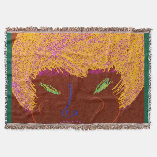 Sparkling Beauty Queen  スローブランケット (正面)