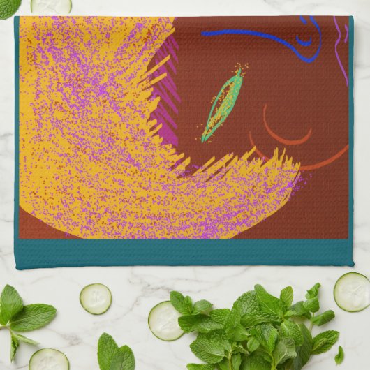 Sparkling Beauty Queen  Kitchen Towel キッチンタオル (折り畳み)