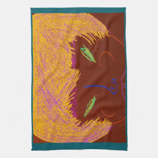 Sparkling Beauty Queen  Kitchen Towel キッチンタオル (縦)