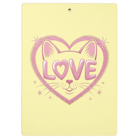 Sparkling Cat Love クリップボード (裏面)