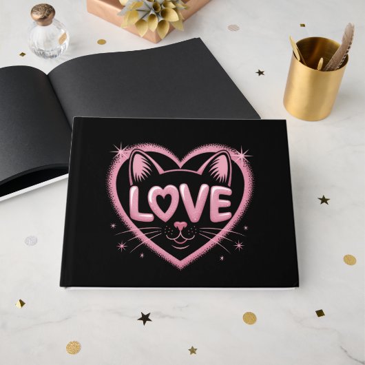 Sparkling Cat Love ゲストブック (正面見開き)