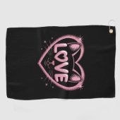 Sparkling Cat Love ゴルフタオル (横)