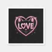 Sparkling Cat Love スタンダードカクテルナプキン (正面)