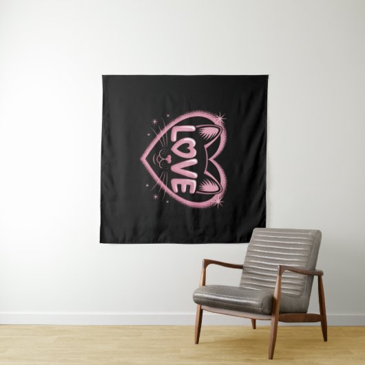 Sparkling Cat Love タペストリー (インサイチュ(横))