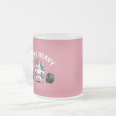 Sparkling Cat Love フロストグラスマグカップ (正面左)