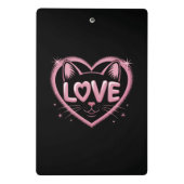 Sparkling Cat Love ミニクリップボード (裏面)