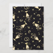 Sparkling Celebration - Libations in Gold & Black 招待状 (裏面)
