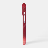 Sparkling Cherry Red Glitter Phone Case iPhone 16ケース (左側面)