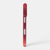 Sparkling Cherry Red Glitter Phone Case iPhone 16ケース (右側面)