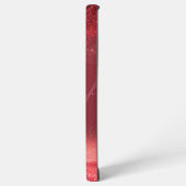 Sparkling Cherry Red Glitter Phone Case Samsung Galaxyケース (左側面)