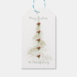 Sparkling Christmas Tree gift tags ギフトタグ