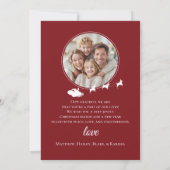 Sparkling Christmas Tree Greeting Card 招待状 (裏面)