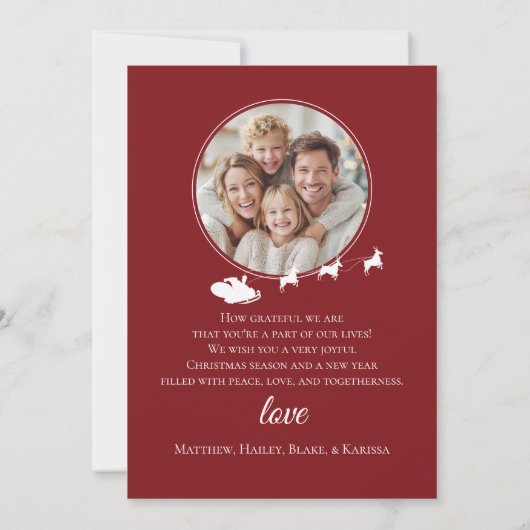 Sparkling Christmas Tree Greeting Card 招待状 (裏面)