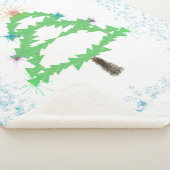 Sparkling Christmas Tree Sherpa Blanket シェルパブランケット (3/4)