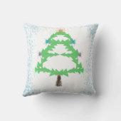Sparkling Christmas Tree Throw Cushion クッション (裏面)