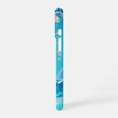 Sparkling Crystal Hearts and Bubbles Phone Case iPhone 16ケース (左側面)