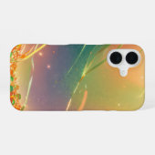 Sparkling Crystal Hearts and Bubbles Phone Case iPhone 16ケース (裏面横)