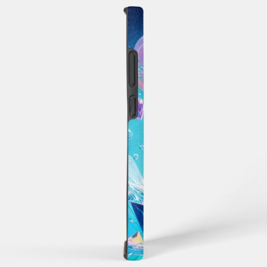 Sparkling Crystal Hearts and Bubbles Phone Case Samsung Galaxyケース (右側面)