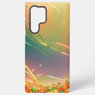 Sparkling Crystal Hearts and Bubbles Phone Case Samsung Galaxy S22 Ultraケース