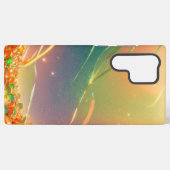 Sparkling Crystal Hearts and Bubbles Phone Case Samsung Galaxyケース (裏面横)
