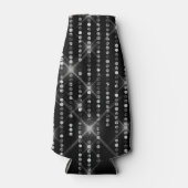 Sparkling Diamonds on Black ボトルクーラー (正面)