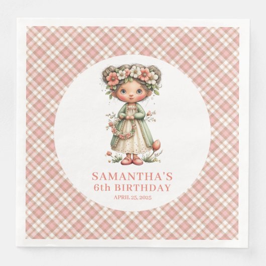 Sparkling Floral Fairy Cute 3rd Birthday Party  (正面)