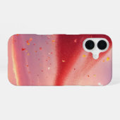 Sparkling Heart and Sunset Phone Case iPhone 16ケース (裏面横)