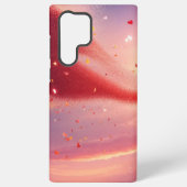 Sparkling Heart and Sunset Phone Case Samsung Galaxyケース (裏面)