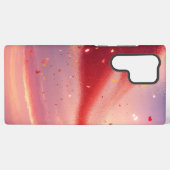 Sparkling Heart and Sunset Phone Case Samsung Galaxyケース (裏面横)