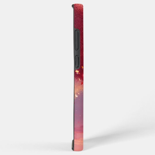 Sparkling Heart and Sunset Phone Case Samsung Galaxyケース (右側面)