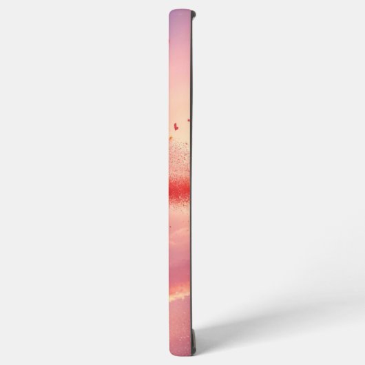 Sparkling Heart and Sunset Phone Case Samsung Galaxyケース (左側面)