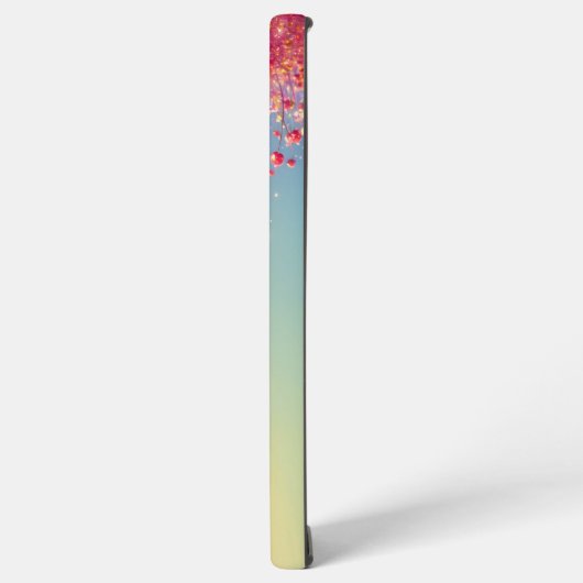 Sparkling Heart & Cherry Romantic Phone Case Samsung Galaxyケース (左側面)