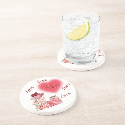 Sparkling Heart Love Coaster コースター (側面)