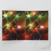 Sparkling Holiday Lights Folded Greeting Card カード (内部)