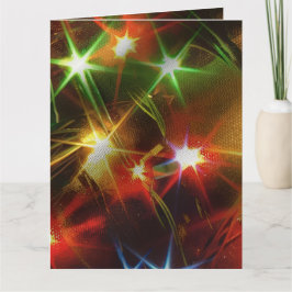 Sparkling Holiday Lights Folded Greeting Card カード