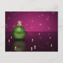 Sparkling Merry Christmas Ball シーズンポストカード