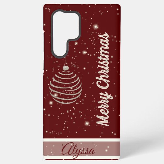 Sparkling Merry Christmas Ornament Samsung Galaxyケース (裏面)