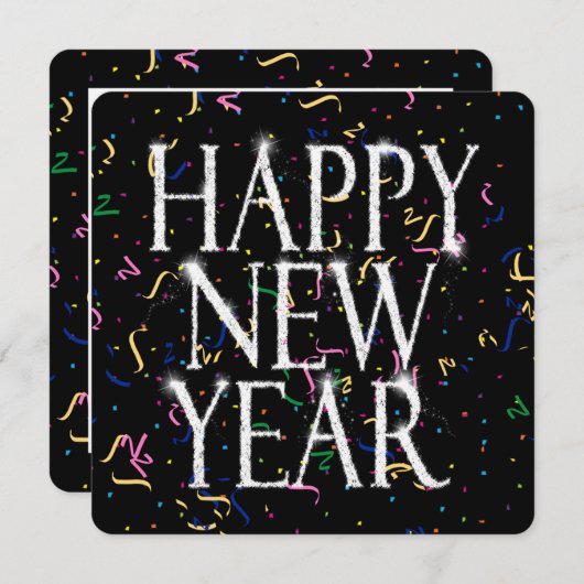 Sparkling New Years 招待状 (正面/裏面)