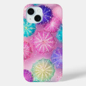 Sparkling Pastel Snowflake Case-Mate iPhoneケース (裏面)