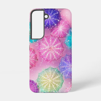 Sparkling Pastel Snowflake Samsung Galaxy S22ケース