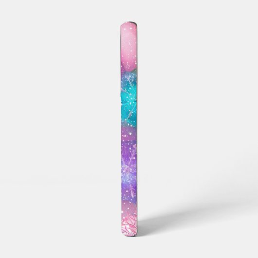 Sparkling Pastel Snowflake Samsung Galaxyケース (左側面)