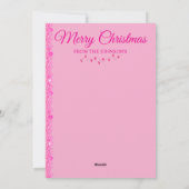 Sparkling Pink Christmas Card シーズンカード (裏面)