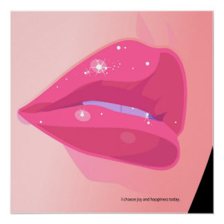 Sparkling Pink Lips ポスター