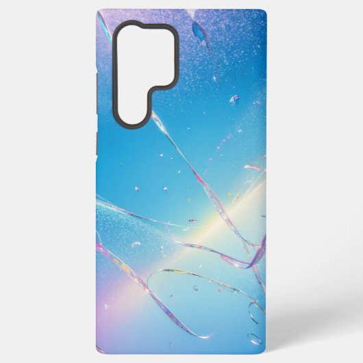 Sparkling Rainbow Ribbons Phone Case Samsung Galaxyケース (裏面)