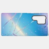 Sparkling Rainbow Ribbons Phone Case Samsung Galaxyケース (裏面横)