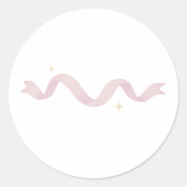 Sparkling ribbon divider ラウンドシール