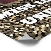 Sparkling Sand Customized Pageant Door Banner ポスター (角)