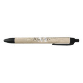 Sparkling Sand Monogram Custom Autograph Pen 黒ボールペン (ボトム)